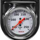 Bosch SP0F000045 Style Line 2" Mechanical Water/Oil Temperature Gauge (White Dial Face, Chrome Bezel)