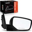 A-Premium Passenger Side Power Door Mirror - Compatible with Honda Accord 2008 2009 2010 2011 2012 - Non-Heated Manual Folding Black Outside Rear View Mirror - Replace# 76208-TA5-A01