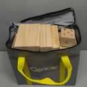 GOROCK Giant Tumbling Tower Game57Pcs Wooden Block Stacking Game Over 4.2FTClassic Family Indoor Outdoor Yard Party Games for Kids and Adults with Carry Bag