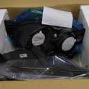 WEELMOTO for 2004-2009 Mazda 3 Sedan Headlight Assembly Replacement for 04-09 Mazda 3 Sedan 4Dr Projector Headlight Replacement Black Housing (Does NOT fit Factory HID Models or Hatchback Models)