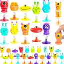 30 PCS Spring Launchers Toys,Big Eye Monster Jumping Popper Toy,Pop Up Bouncy Spring Toys for Kids,Pinata Toys,Goodie Bags,Easter Stuffers,Classroom Prizes Rewards