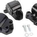 NovelBee 3pcs Billet Aluminum 3-Bolt Engine Mount Kits Replacement for Honda Civic Acura Integra B D Series MT