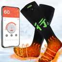 Heated Socks for Men Women, APP Control Electric Heated Socks Rechargeable Washable, Battery Heated Socks Foot Warmer Socks for Hiking Biking Camping Skiing Hunting Outdoor Work, Heating Thermal Socks