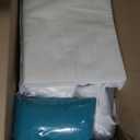 Summsun Waterproof Outdoor Cushions for Patio Furniture, Fade Resistant Backrest and Deep Seat Cushion Set with Removable Cover, 24 x 24 Inch, Teal, Set of 4