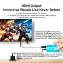 UWDFH Retro Gaming Console, 2026 Gaming Stick Pro, 50000 Games -128GB, 4k HDMI Output, and 2.4GHz Wireless Controller, 48 Classic Emulators, Plug and Play Video Games for TV (Blue) (Blue)