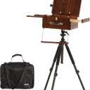 VISWIN Portable Plein Air Easel, Pochade Box with Aluminum Tripod & 2 Nylon Carry Bags, French Tabletop & Floor Easel Stand for Painting, Displaying Outdoor, Travel Easel for Artist, Adult, Beginner