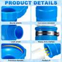2 Set Pool Vacuum Hose Adapter Kit Compatible with Intex Adapter B,Pool Skimmer Hose Connector Replacement Hoses Adapter with Clamp for Above Ground Swimming Pool Vacuum Surface Skimmer Small Strainer