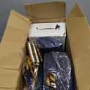 NOCCUR 350PCS Navy Blue Plastic Plates - Blue Disposable Dinnerware Set for 50 Guests, 100 Dinner/Dessert Plates, 150 Gold Silverware, 50 Cups&50 Napkins for Party/Wedding/Graduation/Memorial Day