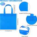 30 Packs Non-woven Party Gift Bags Reusable Goodie Bags 7.97.9 Inch Colorful Tote Treat Bag with Handles Rainbow cloth bags for Wedding Birthday, 1 count