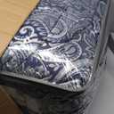 Madison Park Aubrey Cozy Comforter Set, Faux Silk Jacquard Paisley Design - All Season Down Alternative Bedding with Cotton Bed Sheets, Bed Skirt & Toss Pillows, Queen Navy 12 Piece