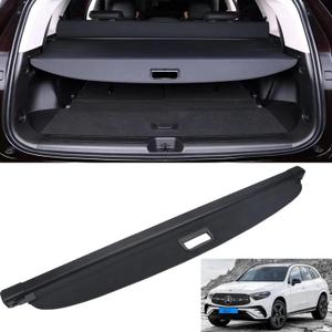 MUCO New Cargo Cover for Mercedes Benz GLC250 GLC300 GLC350 GLC43 2016 17 18 19 20 21 2022 Retractable Black Rear Trunk Shade Luggage Security Cover-Retractable Trunk Cover (Not Fit GLC Coupe Series)