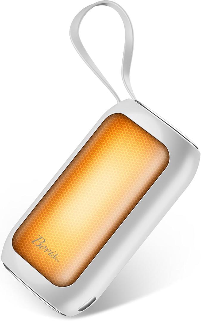 Hand Warmers Rechargeable, 16 Hrs Heating time, 10000mAh 2 in 1 Reusable Electric Portable Pocket Heater Hot Hands, Heat Therapy Great for Raynauds, Camping, Football, Women Men Gifts