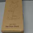 CATOOMUU Hair Dryer Stand Holder for Dyson Supersonic Nural, Dyson Blow Dryer Accessory Organizer, Attachments Counter Storage Rack, White