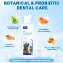 Dog Breath Freshener-Enzymatic Dog Dental Water Additive for Dental Care–Probiotics Prevent Bad Breath, Relieve Gum Redness, Reduce Plaque & Tartar, No Brushing Needed, Safe for Dogs & Cats, 8.45oz