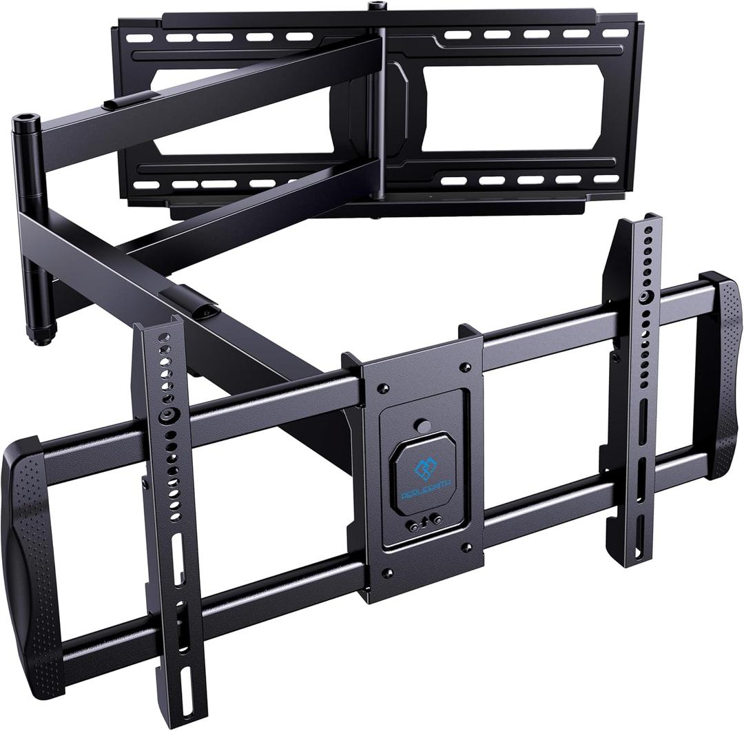 PERLESMITH Long Arm TV Wall Mount for 42-90 inch TVs, Full Motion TV Mount with 42.72 inch Extension Articulating Arm Swivel and Tilt, Max VESA 800x400mm, Holds up to 150 lbs, 16,18, 24 Studs