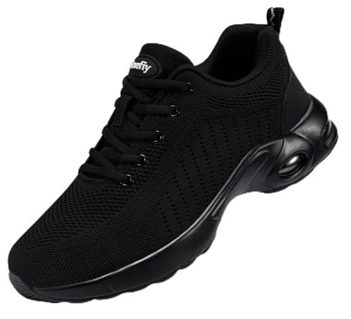 Tinefiy Steel Toe Shoes for Women Lightweight Safety Shoes Comfortable Slip Resistant Indestructible Shoe Womens Puncture Proof Work Shoe Size 10.5