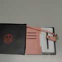 Vinich for Samsung Galaxy Z Fold 7 Wallet Case with Card Holder, Detachable Strap RFID Blocking Credit Slots Kickstand Shockproof Phone Cover Fit for Galaxy Z Fold 7 8.0" Rose Pink