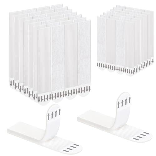 GDSZ LAERSI Command Picture Hanging Strips 20 Pairs (40 Strips) Removable Adhesive Hook and Loop Wall Strips, Frame Stickers No Nails for Home Decor Wall Posters Damage Free Hanging Picture Hangers