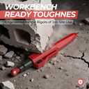 Nicpro CP5000 Magnetic Carpenter Pencils with Sharpener, 2.8mm Construction Pencil+10 Refill, Deep Hole Marking Pencils, Woodworking Pencil with Magnetic Pickup Tool, Carpenter Tools for Architect-Red