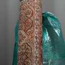 Loloi Layla Collection LAY11 Cinnamon/Sage 3'6" x 5'6" .13" Thick Accent Rug, Soft, Durable, Vintage Inspired, Distressed, Low Pile, NonShedding, Easy Clean, Printed, Living Room Rug