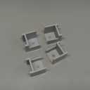 Left & Right Hand Hinge Pontoon Door Stop Kit (2, Grey)