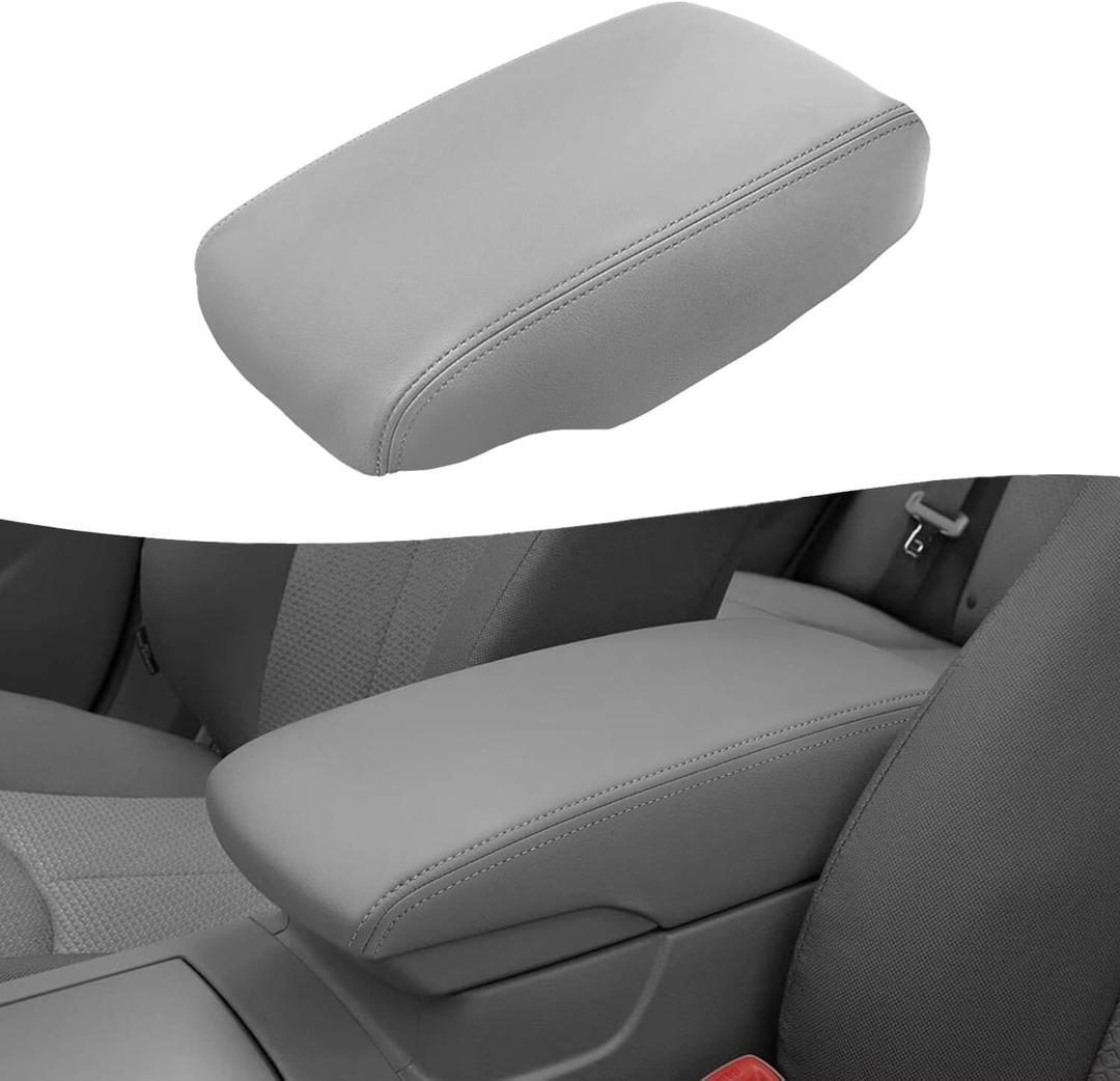 KBH Center Console Armrest Cover Replacement for Toyota Camry 2007 2008 2009 2010 2011, Vinyl Leather Arm Rest Covering Upholstery, Anti-Scratch, Gray (Leather Part Only) KBH Center Console Armrest Cover Replacement for Toyota Camry 2007 2008 2009 2010 2011, Vinyl Leather Arm Rest Covering Upholstery, Anti-Scratch, Gray (Leather Part Only)