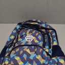 Bansusu Geometric Print Kids Backpack for Girls Boys School Bag Bookbags, Size: Large-A