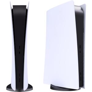 Digital Edition Face Plates Cover Skins Shell Panels for PS5 Console, Accessories for PlayStation 5 Protective Replacement Faceplates (White)