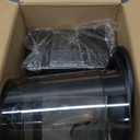 3 Pack Laundry Powder Container & Dryer Sheet Holder, Plastic Laundry Room Organization and Storage Jars with Lids, Labels & Scoops for Powder, Detergent, Scent Booster (Black)