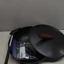 Carbon Steel Wok, 13-Inch, Pre-Seasoned, Non-Stick, with Lid and Spatula, Flat Bottom, Ideal for Stovetop Cooking