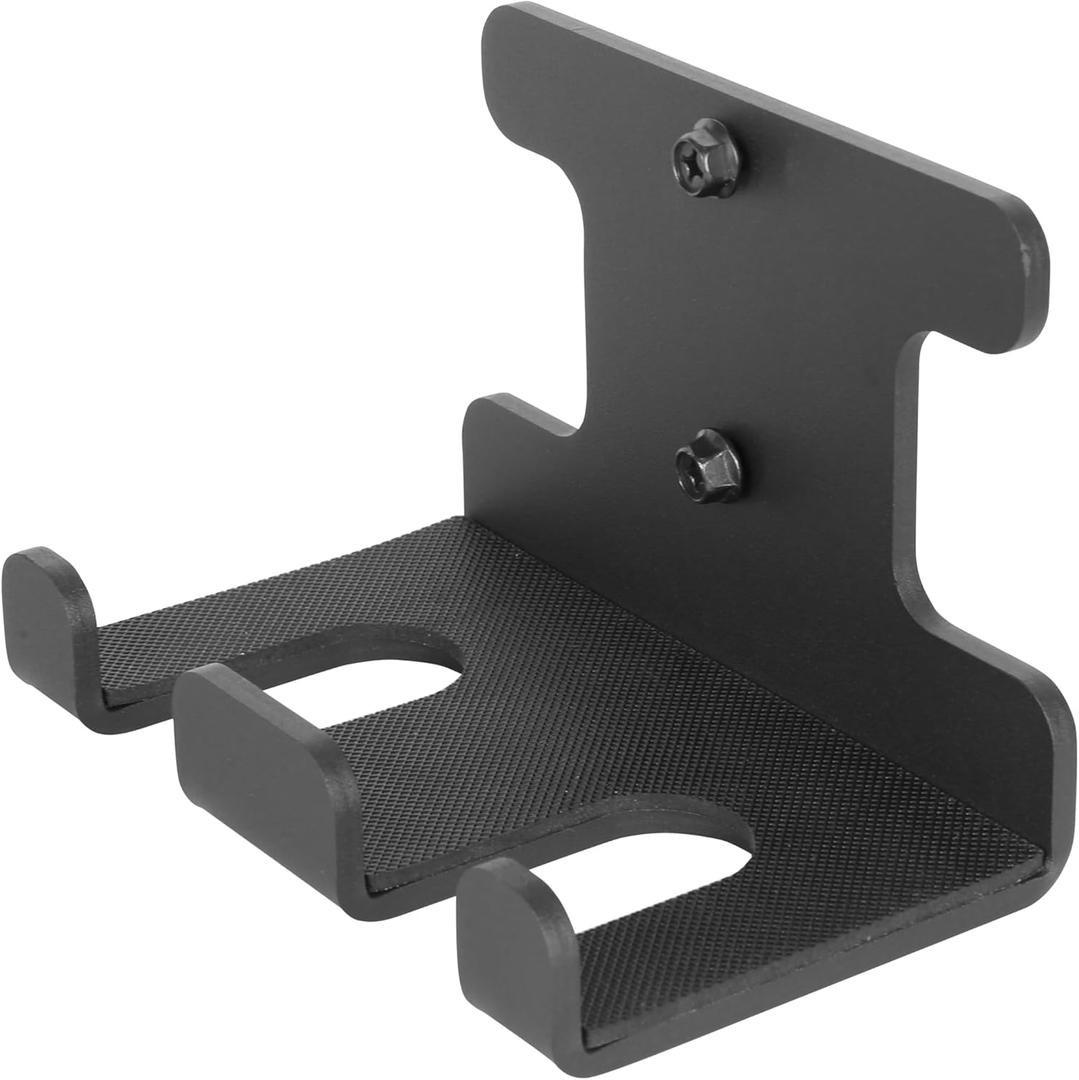 Barbell Rack Doule Hook Wall Mount Heavy Duty Vertical Barbell Holder Weight Bar Holder for Olympic Barbell, Curl bar, Commercial or Home Gym Accessory