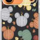 Liehad Cute Halloween Pumpkin Phone Case Compatible with iPhone 17 Pro Max, Trippy Hippie Color Pumpkins Phone Cover, Soft Shockproof Protective TPU Case