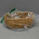 Xbopetda Yarn Bowl, Crochet Bowl with 6 Holes, Handmade Rattan Yarn Basket, Prevent Tangles Craft Knitting Organizer, Decorative Poly Basket Gift for Knitters & Crocheters, 11"x5.5"x4.5"