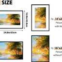 Fixwal 16x24 Picture Frame, Fits 14x20 with Mat or 16x24 Without Mat, Black