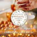 4 x Baby Ornament 2026, The More The Merrier Coming Soon 2026 Ornament  Pregnancy Announcement Christmas Ornament for Expecting Parents, Grandparents to Be Gift, New Baby Reveal Holiday Keepsake