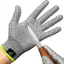 BeaverCraft Wood Carving Gloves CRG - Cutting Cut Resistant Gloves Level 5 for Whittling, Woodworking, Food Prep (Small)