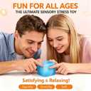 Stress Cube Squishy Toys,Relief High Density Ice Squeeze Ball, Ice Cubes Squishies for Anxiety Relief, Slow Rising Ice Cubes Stress Balls, Focus & Play (Two Solid Colors)