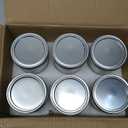 Mason Jars 16 Oz with Lids 6 Packs, Vintage Wide Mouth Glass Canning Jar for Pickling, Fermenting, Storing, Canning, Home Decor, Salad Jam and DIY Crafts