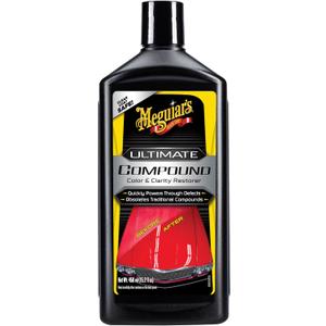 Meguiar's Ultimate Compound - Pro-Grade Car Scratch Remover, Paint Correction Compound That Removes Defects While Adding Gloss and Shine, Single Stage and Clear Coat Scratch Remove, 15.2 Oz