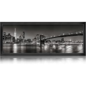 Annecy 10x24 Picture Frame Black, Panoramic Picture Frame for Wall Decoration, Classic Black Minimalist Style Suitable for Decorating Houses, Offices, Hotels1 Pack