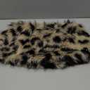 Floerns Women's Faux Fuzzy Fur Low Waist Mini Skirt Y2k Music Festival Bodycon Skirt L