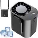 10000PRM Portable Waist Clip Fan, Up to 20Hrs Mini Portable Fan Rechargeable, Belt Clip on Waist Wearable Cooling Fans for Camping, Outdoor, Jobsite - Black