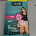 Depend Fresh Protection Adult Diapers, Incontinence & Postpartum Bladder Leak Underwear for Women, Disposable, Maximum, Medium, Blush, 30 Count, Packaging May Vary