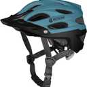 Bosoar Mountain Bike Helmet,Adult Cycling Helmet with Camera Mount and Detachable Visor for Men Women Youth,Suggested Fit 55-61 Cm (dark green)