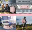 Taygeer Travel Backpack for Women, Carry On Backpack with Water Bottle Pocket & Shoe Pouch, TSA 15.6inch Laptop Mochila Flight Approved, Nurse Bag Casual Daypack for Weekender Business Hiking, Pink