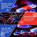 JOYIN 144 Pcs 4th of July Glow Sticks Bulk, Red White Blue 3 Colors in 1 Glow in the Dark Stick, Lightup Bracelet Necklace for Kids & Adults, Memorial Independence Day Party Accessory Favor Supply