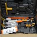 Luckyway Door Lock Installation Kit Mortising Machine Mortise Jig, Door Lock Hole Opener Kit, Lock Mortiser with 3 Drill Bits for Wooden Doors