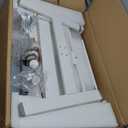 Mobile Standing Desk with Drawer, 35" Small Standing Desk with Cup Holder, Rolling Laptop Desk on Wheels, Height Adjustable Desk with Storage for Home Office, White