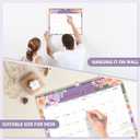 5 x 2026 Wall Calendar, 18 Monthly Wall Calendar from January 2026 to June 2027, Paper Desk Planner(11'' x 8.5''), Hanging for Teacher Family School Office Supplies