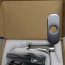 Waterfall Style Bathroom Faucet, Brushed Nickel Finish, Ceramic Valve, Leak-Proof, 3/8-In Compression Threads, Single Hole Design, Easy Installation